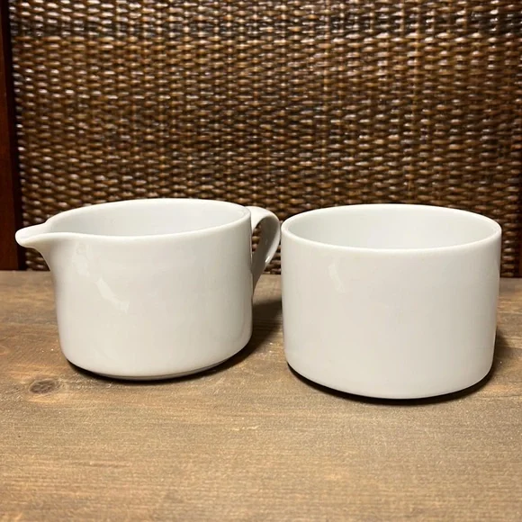 Dansk Bistro Christianshavn Blue - Vintage Cream & Sugar Jar Lid Set NWOT - Picture 14 of 16